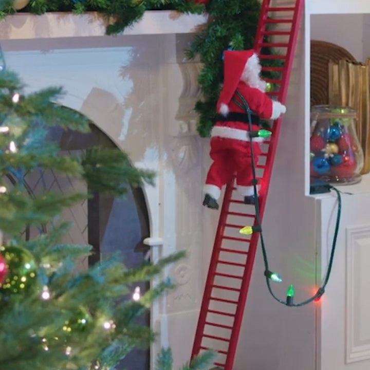 Magical Climbing Santa: Limited Edition Electric Decoration