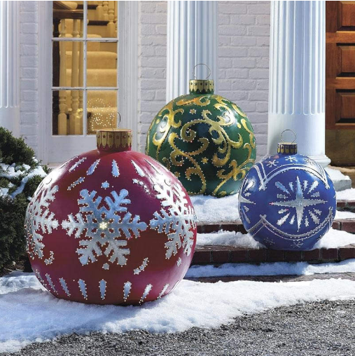 Joyful Holiday Decor: Pre-Sale of Outdoor PVC Inflatable Decorative Ball 🎉Christmas