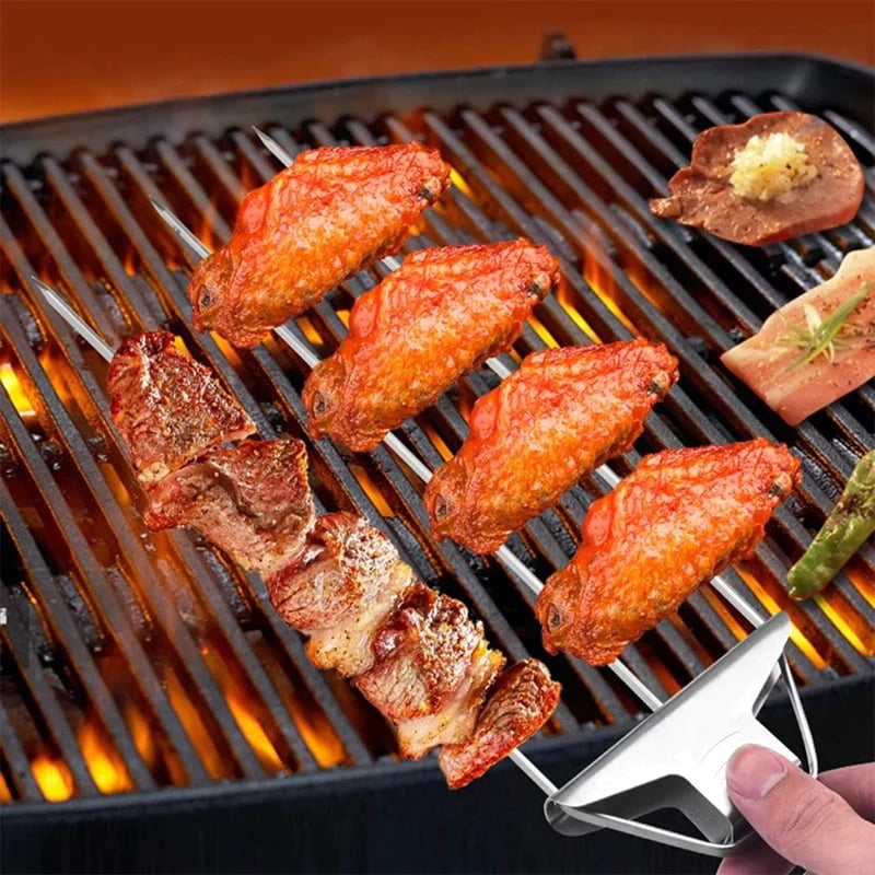 🔥Grill like a Pro with our 3-Way Grill Skewers - GrillSavant!🔥