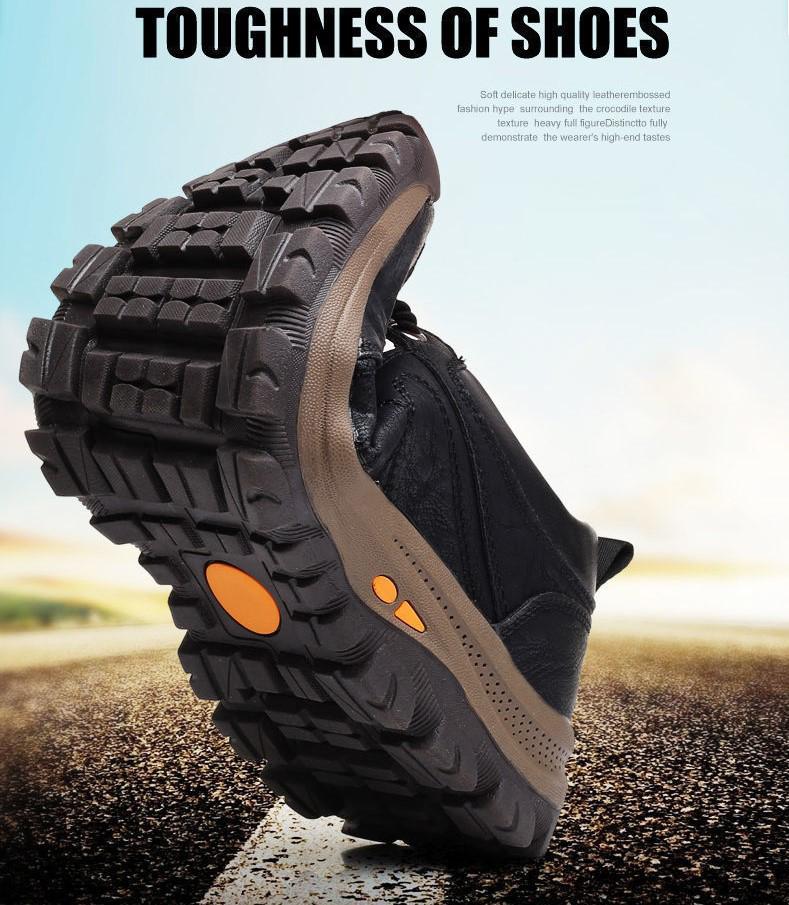 Conquer Any Terrain with Our Non-Slip Men's Hiking Platform Shoes