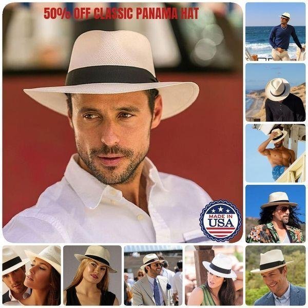 🎁 Last Day Promotion🔥 - 🌿 Classic Panama Hat: Handmade in Ecuador