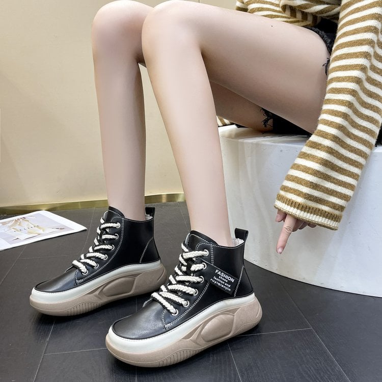 Final Day Offer: 49% OFF Women's High Top Thick Sole Martin Boots + Buy 2, Get Free Shipping