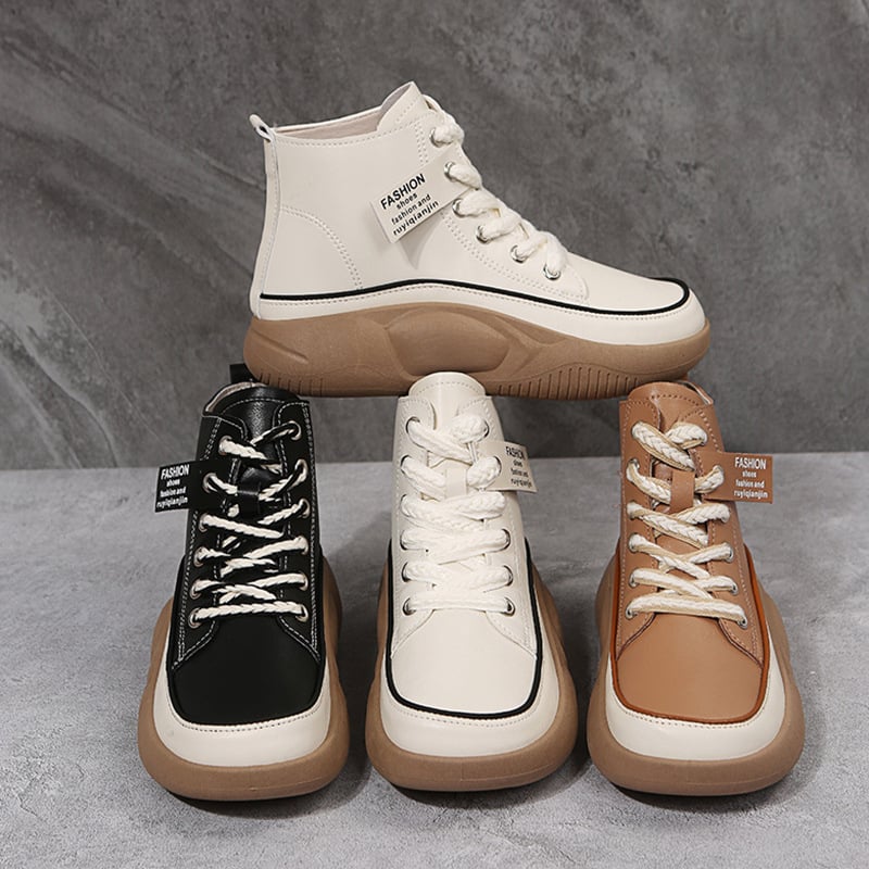 Final Day Offer: 49% OFF Women's High Top Thick Sole Martin Boots + Buy 2, Get Free Shipping