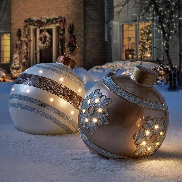 Joyful Holiday Decor: Pre-Sale of Outdoor PVC Inflatable Decorative Ball 🎉Christmas