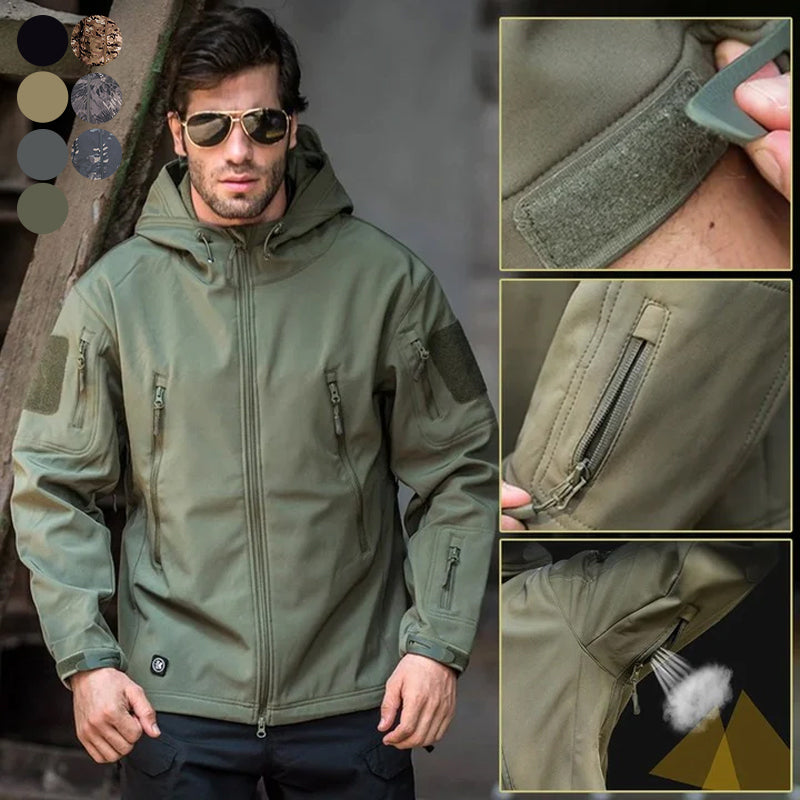 Stay Warm and Dry in Any Weather with Our Men's Camouflage Mountaineering Jacket